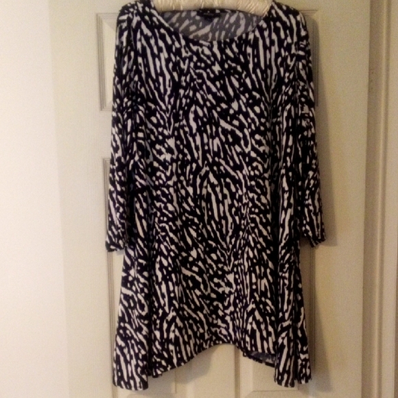 Alfani Tops - Alfani Blouse -  Monochrome Abstract